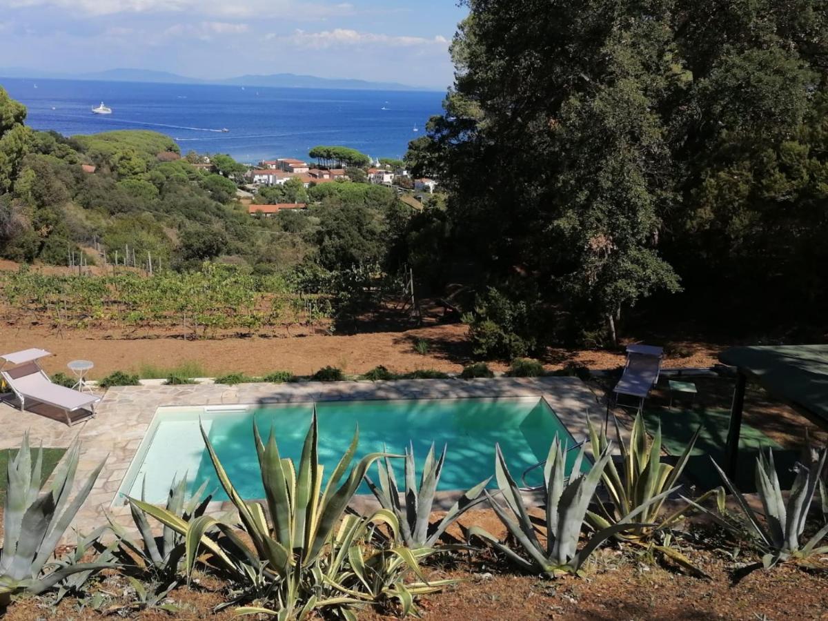 Villa Gualdo Piscina Vista Mare Capoliveri  Esterno foto